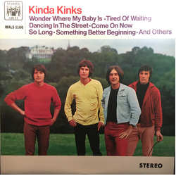 The Kinks Kinda Kinks Vinyl LP USED