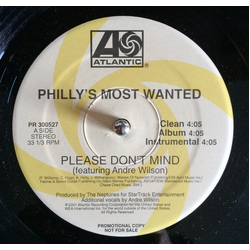 Philly's Most Wanted Please Don’t Mind / Cross The Border (JBM Remix) Vinyl 12" USED