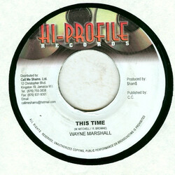 Wayne Marshall This Time USED VINYL 7INCH 45 RPM