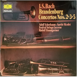 Johann Sebastian Bach / Festival Strings Lucerne / Rudolf Baumgartner Brandenburg Concertos Nos. 2 • 3 • 5 Vinyl LP USED