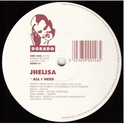 Jhelisa All I Need Vinyl 12" USED