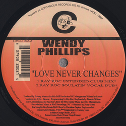 Wendy Phillips Love Never Changes Vinyl 12" USED