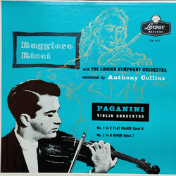 Ruggiero Ricci / London Symphony Orchestra / Anthony Collins (2) / Niccolò Paganini Violin Concertos Vinyl LP USED