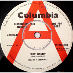 Chubby Checker Slow Twistin' Vinyl 7" USED