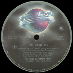 Pointer Sisters Jump (For My Love) Vinyl 12" USED
