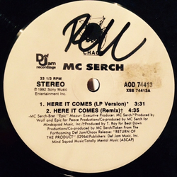 MC Serch Here It Comes Vinyl 12" USED