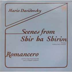 Mario Davidovsky Scenes From Shir Ha Shirim / Romancero Vinyl LP USED