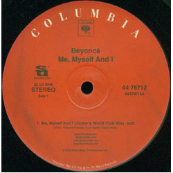 Beyonce Me, Myself And I (Junior Vasquez Remixes) Vinyl 12" USED