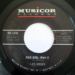 Lee Moses Bad Girl (Part I) / Bad Girl (Part II) Vinyl 7" USED