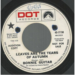 Bonnie Guitar Leaves Are The Tears Of Autumn USED VINYL 7INCH 45 RPM PROMO