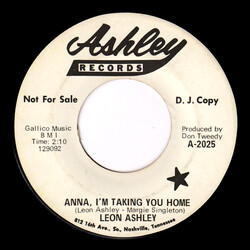 Leon Ashley Anna, I'm Taking You Home / Curtain Of Sadness USED VINYL 7INCH 45 RPM PROMO