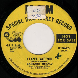 Barbara Herald I Can't Face You / As Long As I Love You USED VINYL 7INCH 45 RPM PROMO