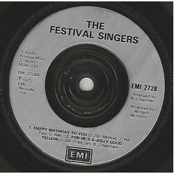 The Festival Singers Happy Birthday To You / For He's A Jolly Good Fellow USED VINYL 7INCH 45 RPM SINGLE REPRESS