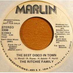 The Ritchie Family The Best Disco In Town USED VINYL 7INCH 45 RPM PROMO STYRENE