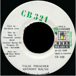 Anthony Malvo False Preacher Vinyl 7" USED