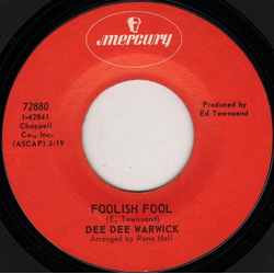 Dee Dee Warwick Foolish Fool Vinyl 7" USED