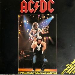 AC/DC For Those About To Rock (We Salute You) Vinyl 12" USED