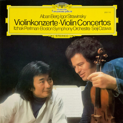 Alban Berg / Igor Stravinsky / Itzhak Perlman / Boston Symphony Orchestra / Seiji Ozawa Violinkonzerte = Violin Concertos Vinyl LP USED