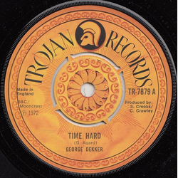 George Dekker / Sidney, George And Jackie Time Hard / Fall In Love Vinyl 7" USED