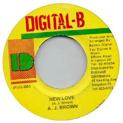 A. J. Brown New Love USED VINYL 7INCH 45 RPM