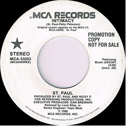 St. Paul Intimacy USED VINYL 7INCH PROMO