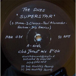 The Ones Superstar VINYL 12" USED