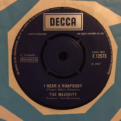 The Majority I Hear A Rhapsody / Wait By The Fire Vinyl 7" USED
