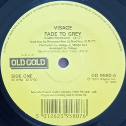 Visage Fade To Grey / Mind Of A Toy Vinyl 7" USED