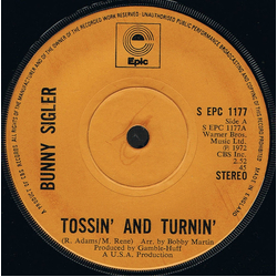 Bunny Sigler Tossin' And Turnin' Vinyl 7" USED