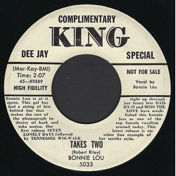 Bonnie Lou Takes Two / Kit 'N Kaboodle Vinyl 7" USED