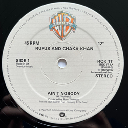 Rufus & Chaka Khan Ain't Nobody Vinyl 12" USED