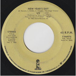 U2 New Year's Day / Two Hearts Beat As One Vinyl 7" USED