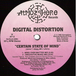 Digital Distortion Certain State Of Mind Vinyl 12" USED