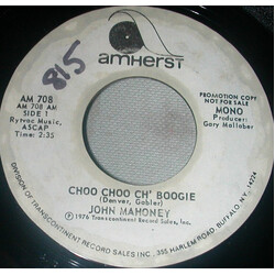 John Culliton Mahoney Choo Choo Ch' Boogie USED VINYL 7INCH 45 RPM PROMO STEREO MONO