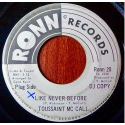 Toussaint McCall Like Never Before / I'm Gonna Make Me A Woman Vinyl 7" USED