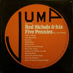 Red Nichols And His Five Pennies Jump With Red Nichols & His Five Pennies Vinyl LP USED