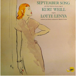 Lotte Lenya September Song And Other American Theatre Songs Of Kurt Weill Vinyl LP USED