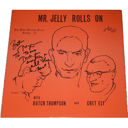 Butch Thompson / Chet Ely Mr. Jelly Rolls On Vinyl LP USED