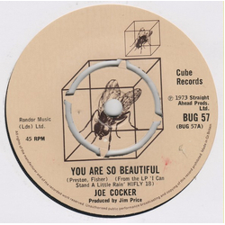 Joe Cocker You Are So Beautiful Vinyl 7" USED