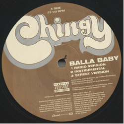 Chingy Balla Baby / Fall-N Vinyl 12" USED
