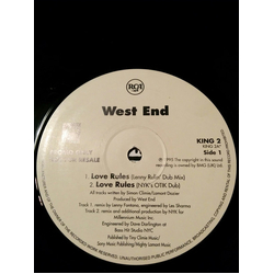 West End Love Rules Vinyl 12" USED