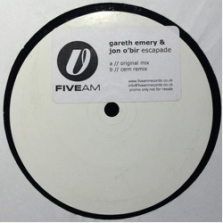 Gareth Emery / Jon O'Bir Escapade Vinyl 12" USED