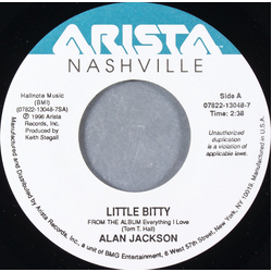 Alan Jackson (2) Little Bitty Vinyl 7" USED