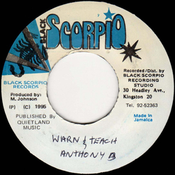Anthony B Warn & Teach Vinyl 7" USED