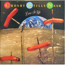 Crosby, Stills & Nash Live It Up Vinyl LP USED