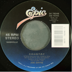 Joe Diffie C-o-u-n-t-r-y Vinyl 7" USED