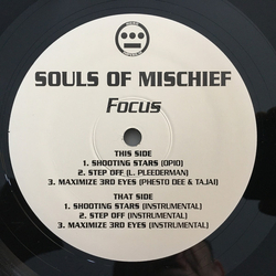 Souls Of Mischief Focus (Shooting Stars/Step Off) Vinyl 12" USED