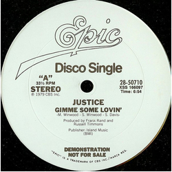 Justice (16) Gimme Some Lovin' Vinyl 12" USED