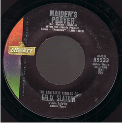 Felix Slatkin Orange Blossom Special / Maiden's Prayer USED VINYL 7INCH 45 RPM SINGLE
