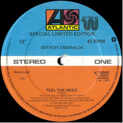 Detroit Emeralds Feel The Need Vinyl 12" USED